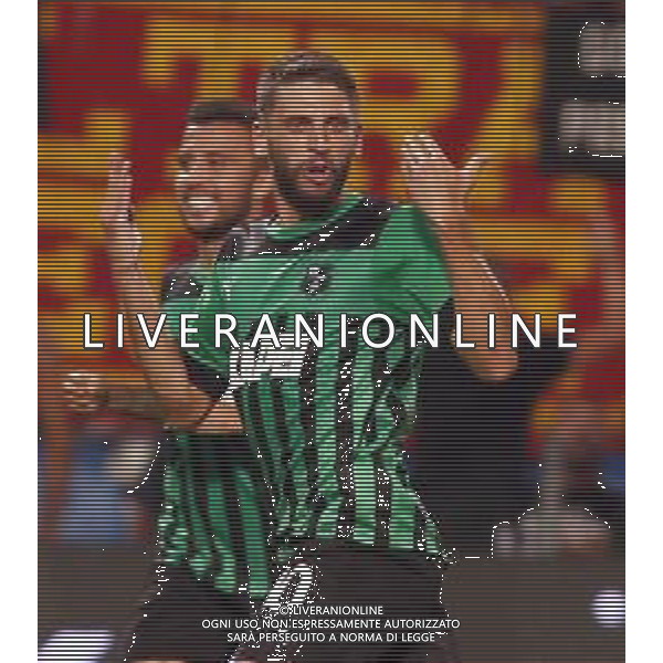 SASSUOLO - LECCE CAMPIONATO CALCIO SERIE A TIM 20.08.2022 NELLA FOTO ESULTANZA DOPO IL GOL DI DOMENICO BERARDI ©SANTANDREA/AGENZIA ALDO LIVERANI SAS