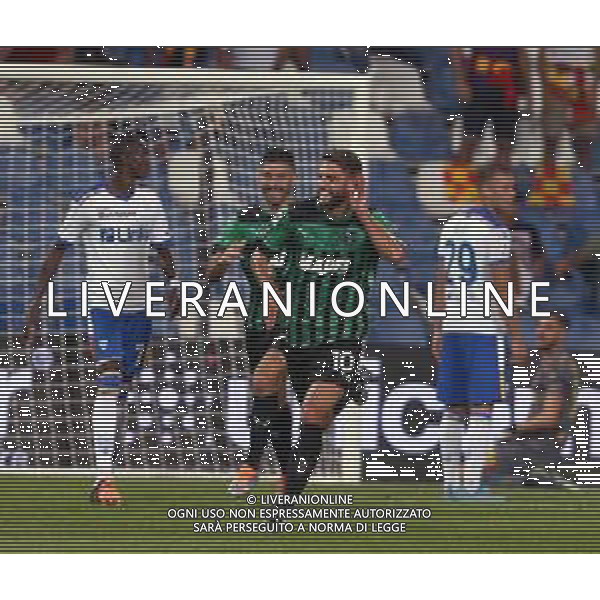SASSUOLO - LECCE CAMPIONATO CALCIO SERIE A TIM 20.08.2022 NELLA FOTO ESULTANZA DOPO IL GOL DI DOMENICO BERARDI ©SANTANDREA/AGENZIA ALDO LIVERANI SAS