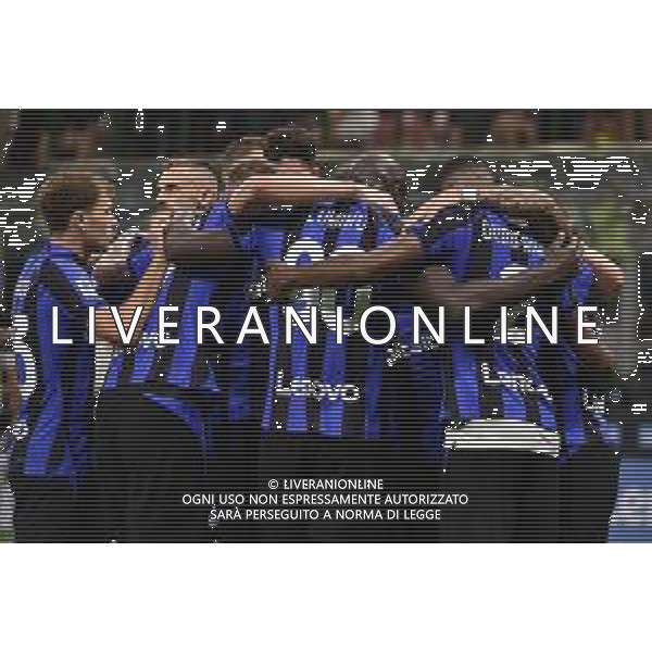 esultanza Inter dopo il gol del 2 a 0 Inter vs Spezia Milano 20-08-2022 Stadio Giuseppe Meazza - San Siro Campionato Serie A TIM - 2a giornata foto Roberto Garavaglia/ag. Aldo Liverani sas