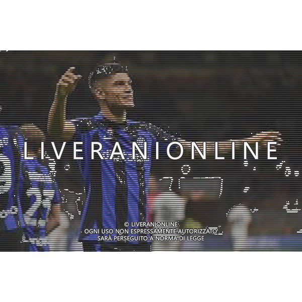 Joaquin Correa (Inter) esulta dopo il gol del 3 a 0 Inter vs Spezia Milano 20-08-2022 Stadio Giuseppe Meazza - San Siro Campionato Serie A TIM - 2a giornata foto Roberto Garavaglia/ag. Aldo Liverani sas/AGENZIA ALDO LIVERANI SAS