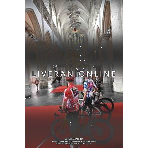 21-08-2022 Vuelta A Espana; Tappa 03 Breda - Breda; 2022, Jumbo - Visma; 2022, Ef Education - Easypost; Teunissen, Mike; Van Den Berg, Julius; Breda; La cattedrale di Sant\'Antonio di Padova ©SIROTTI/AGENZIA ALDO LIVERANI SAS