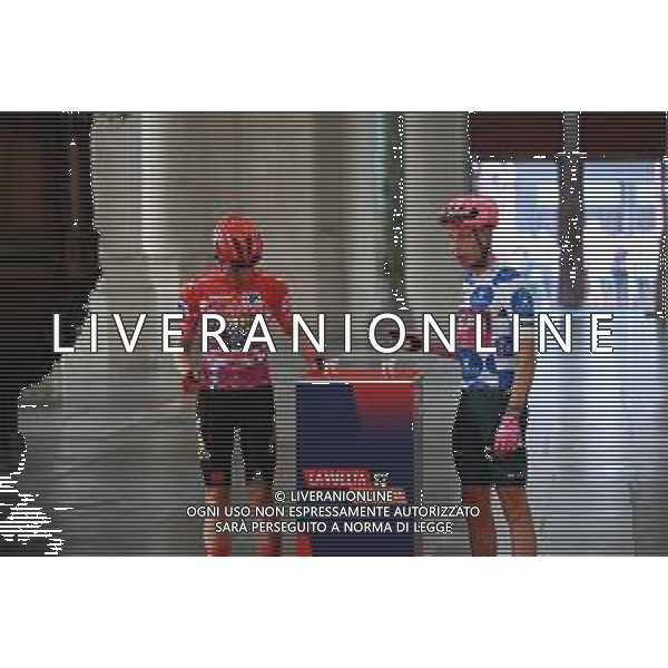 21-08-2022 Vuelta A Espana; Tappa 03 Breda - Breda; 2022, Jumbo - Visma; 2022, Ef Education - Easypost; Teunissen, Mike; Van Den Berg, Julius; Breda; ©SIROTTI/AGENZIA ALDO LIVERANI SAS