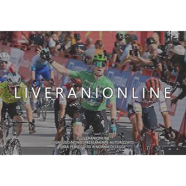21-08-2022 Vuelta A Espana; Tappa 03 Breda - Breda; 2022, Bora - Hansgrohe; 2022, Trek - Segafredo; Bennett, Sam; Pedersen, Mads; Breda; ©SIROTTI/AG ALDO LIVERANI SAS