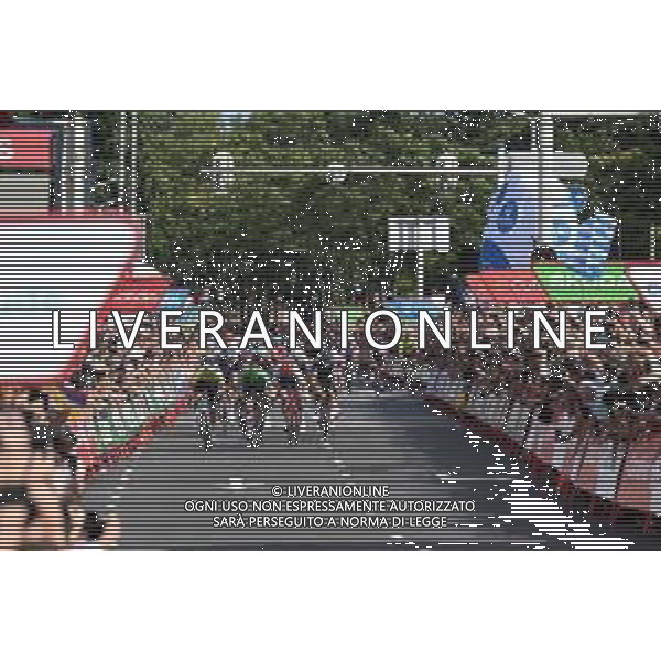 21-08-2022 Vuelta A Espana; Tappa 03 Breda - Breda; 2022, Bora - Hansgrohe; 2022, Arkea - Samsic; 2022, Trek - Segafredo; Bennett, Sam; Mc Lay, Daniel; Pedersen, Mads; Breda; ©SIROTTI/AG ALDO LIVERANI SAS