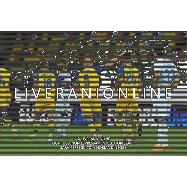 Frosinone vs Brescia Campionato Serie B - 2 Giornata Stadio Benito Stirpe - Frosinone 21-08-2022 nella foto Esultanza Frosinone dopo il gol di luca moro ©Federico Gaetano/AGENZIA ALDO LIVERANI SAS