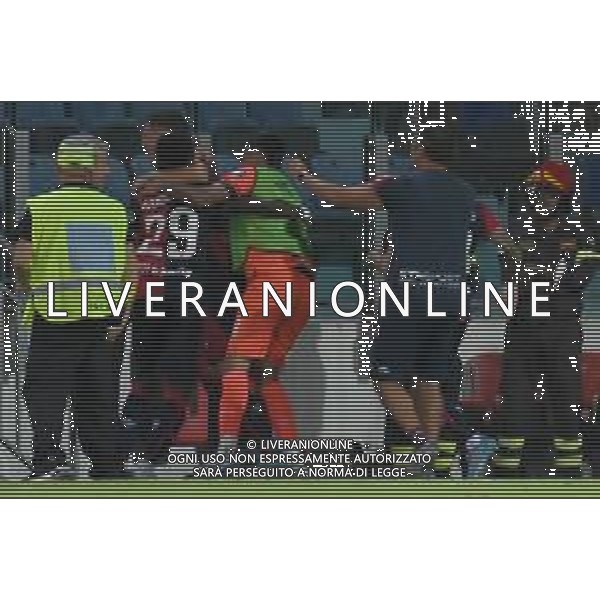 21-8-2022. Cagliari Calcio-A.S. Cittadella. 1° giornata serie B 2022/2023, stadio Unipol Domus Cagliari. Foto salvatore Moi/Aldo Liverani s.a.s. Nella foto: Gol del Cagliari in casa contro il Cittadella. Segna: Antoine Makoumbou Cagliari ©MOI/AGENZIA ALDO LIVERANI SAS