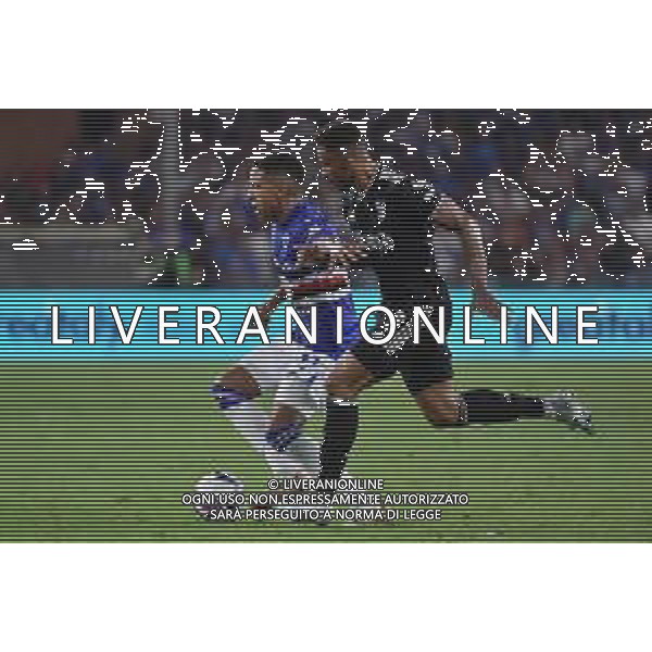 Abdelhamid Sabiri (Sampdoria) e Danilo Luiz Da Silva (Juventus) Sampdoria vs Juventus Genova 22-08-2022 Stadio Luigi Ferraris - Marassi Campionato Serie A TIM - 2a giornata foto Roberto Garavaglia/ag. Aldo Liverani sas /AGENZIA ALDO LIVERANI SAS