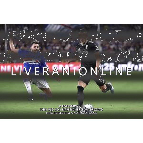 Filip Kostic (Juventus) e sulla SX Mehdi Leris (Sampdoria) Sampdoria vs Juventus Genova 22-08-2022 Stadio Luigi Ferraris - Marassi Campionato Serie A TIM - 2a giornata foto Roberto Garavaglia/ag. Aldo Liverani sas /AGENZIA ALDO LIVERANI SAS