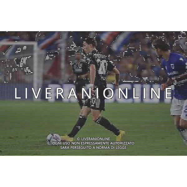 Fabio Miretti (Juventus) serve Dusan Vlahovic (Juventus) nell\'azione del gol annullato alla Juventus Sampdoria vs Juventus Genova 22-08-2022 Stadio Luigi Ferraris - Marassi Campionato Serie A TIM - 2a giornata foto Roberto Garavaglia/ag. Aldo Liverani sas /AGENZIA ALDO LIVERANI SAS