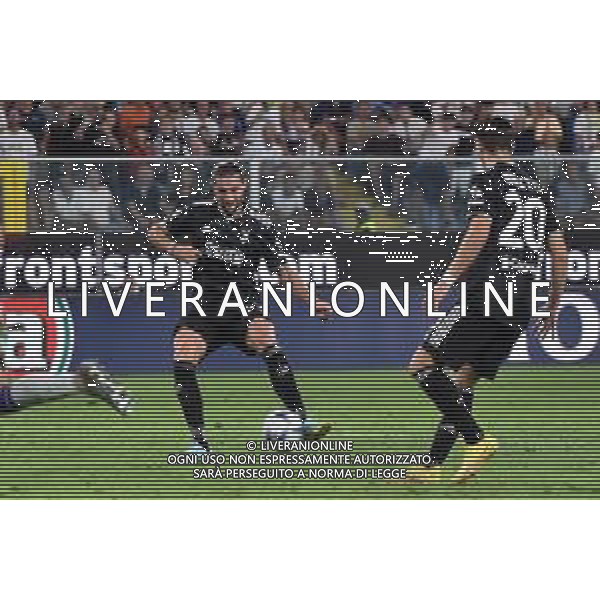 Adrien Rabiot (Juventus) segna il gol dell\'1 a 0 ppoi annullato dall\'arbitro Rosario Abisso di Palermo su segnalazione del VAR per fuorigioco Sampdoria vs Juventus Genova 22-08-2022 Stadio Luigi Ferraris - Marassi Campionato Serie A TIM - 2a giornata foto Roberto Garavaglia/ag. Aldo Liverani sas /AGENZIA ALDO LIVERANI SAS