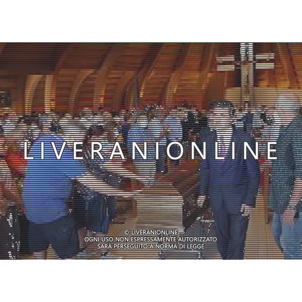 IMOLA 23 08 2022 CHIESA DI SAN PIO IN PEDAGNA FUNERALE DI DON LUCA DALFIUME NELLA FOTO ULTIMO SALUTO DAI PARROCHIANI ©SANNA/AGENZIA ALDO LIVERANI SAS