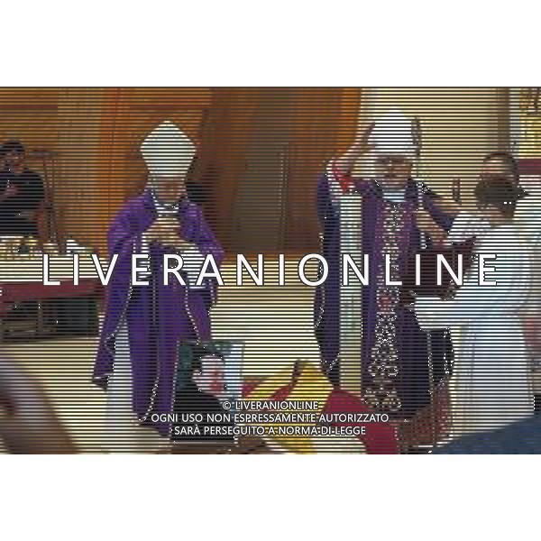 IMOLA 23 08 2022 CHIESA DI SAN PIO IN PEDAGNA FUNERALE DI DON LUCA DALFIUME NELLA FOTO DA SINISTRA MONS TOMMASO GHIRELLI E VESCOVO GIOVANNI MOSCIATTI ©SANNA/AGENZIA ALDO LIVERANI SAS