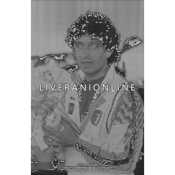 RETROSPETTIVA FRANCESCO ROMANO CALCIATORE NELLA FOTO CON LA MAGLIA DELLA NAZIONALE ITALIANA CALCIO NELL\'ANNO 1987-1988 AG ALDO LIVERANI SAS
