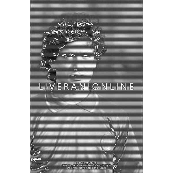 RETROSPETTIVA FRANCESCO ROMANO CALCIATORE NELLA FOTO CON LA MAGLIA DELLA NAZIONALE ITALIANA CALCIO NELL\'ANNO 1987-1988 AG ALDO LIVERANI SAS
