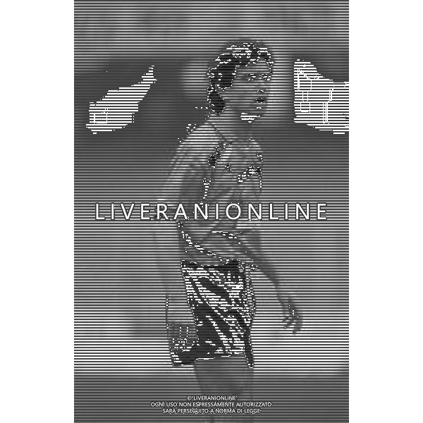 RETROSPETTIVA FRANCESCO ROMANO CALCIATORE NELLA FOTO CON LA MAGLIA DEL VENEZIA CALCIO NELL\'ANNO 1991-1992 AG ALDO LIVERANI SAS