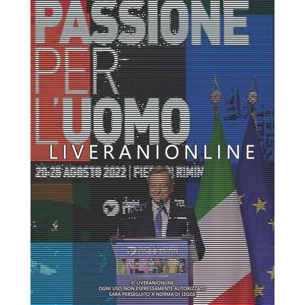 Meeting di Rimini 2022 - Una Passione Per l\'Uomo 24/08/2022 - nella foto: Il Presidente del Consiglio Mario Draghi al meeting di Rimini ©Claudio Zamagni/Agenzia Aldo Liverani s.a.s.