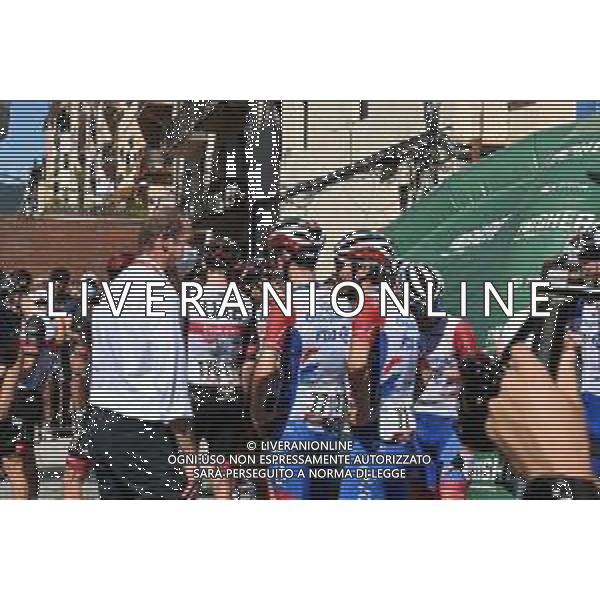 24-08-2022 Vuelta A Espana; Tappa 05 Irun - Bilbao; 2022, Groupama - Fdj; Pinot, Thibaut; Prudhomme, Christian; Irun; ©SIROTTI/AGENZIA ALDO LIVERANI SAS
