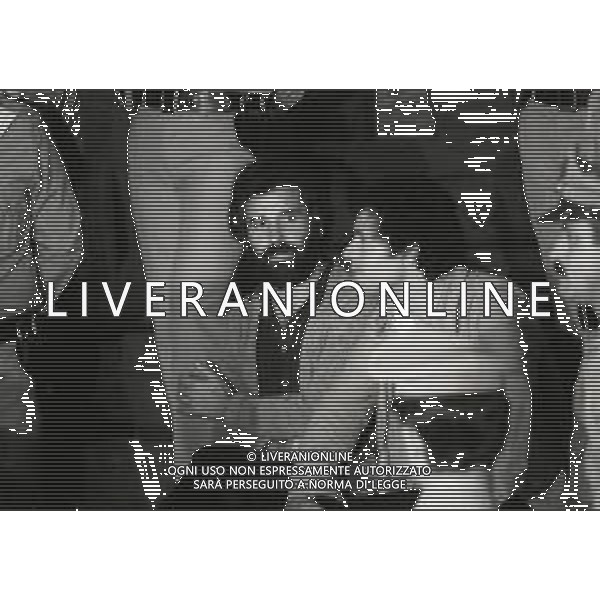 RETROSPETTIVA RENATO CURCIO FONDATORE DELLE BRIGATE ROSSE E SOCIOLOGO NELLA FOTO RENATO CURCIO PROCESSO A MILANO NELL\'ANNO 1977 AG ALDO LIVERANI SAS