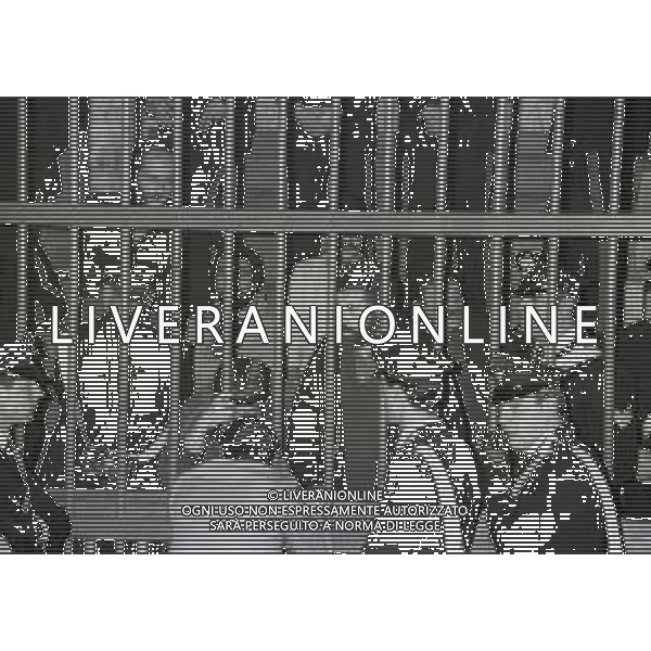 RETROSPETTIVA RENATO CURCIO FONDATORE DELLE BRIGATE ROSSE E SOCIOLOGO  NELLA FOTO RENATO CURCIO PROCESSO A MILANO NELL\'ANNO 1981  AG ALDO LIVERANI SAS 