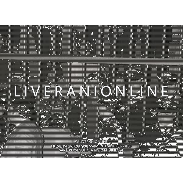 RETROSPETTIVA RENATO CURCIO FONDATORE DELLE BRIGATE ROSSE E SOCIOLOGO  NELLA FOTO RENATO CURCIO PROCESSO A MILANO NELL\'ANNO 1981  AG ALDO LIVERANI SAS 