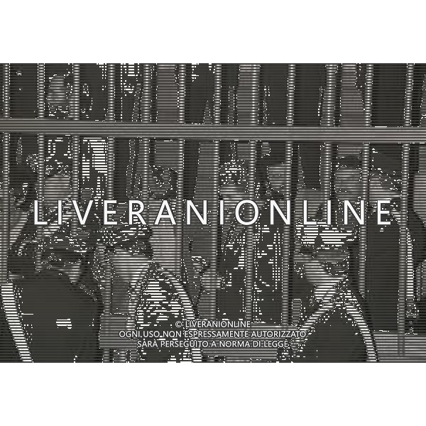 RETROSPETTIVA RENATO CURCIO FONDATORE DELLE BRIGATE ROSSE E SOCIOLOGO  NELLA FOTO RENATO CURCIO PROCESSO A MILANO NELL\'ANNO 1981  AG ALDO LIVERANI SAS 
