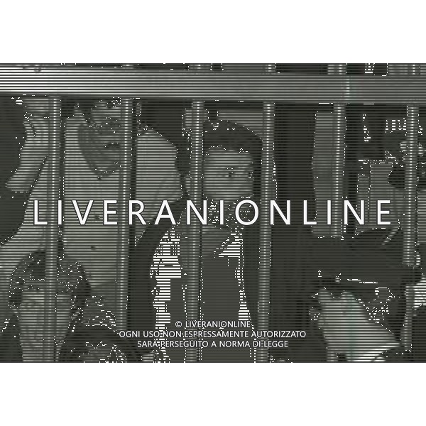 RETROSPETTIVA RENATO CURCIO FONDATORE DELLE BRIGATE ROSSE E SOCIOLOGO  NELLA FOTO RENATO CURCIO PROCESSO A MILANO NELL\'ANNO 1981  AG ALDO LIVERANI SAS 