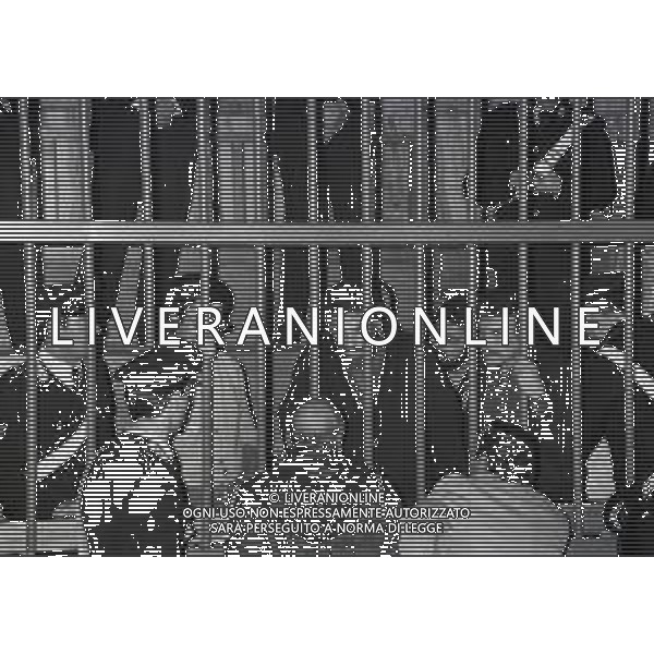 RETROSPETTIVA RENATO CURCIO FONDATORE DELLE BRIGATE ROSSE E SOCIOLOGO  NELLA FOTO RENATO CURCIO PROCESSO A MILANO NELL\'ANNO 1981  AG ALDO LIVERANI SAS 