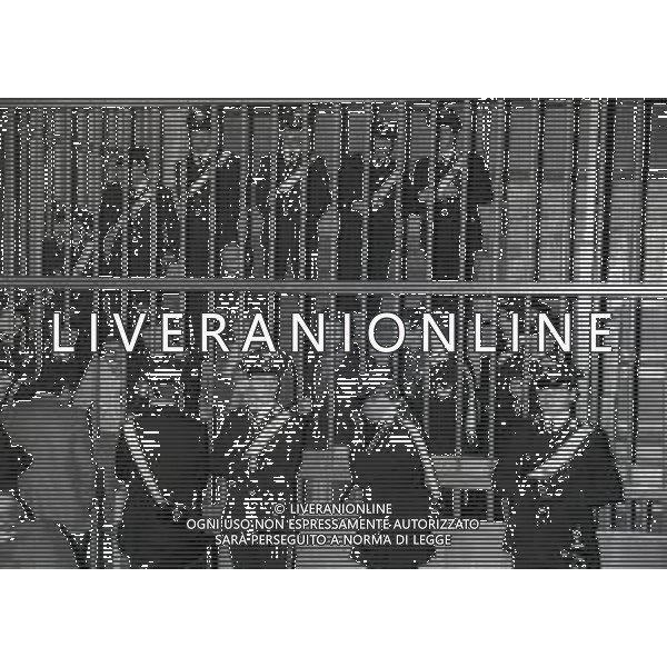 RETROSPETTIVA RENATO CURCIO FONDATORE DELLE BRIGATE ROSSE E SOCIOLOGO  NELLA FOTO RENATO CURCIO PROCESSO A MILANO NELL\'ANNO 1981  AG ALDO LIVERANI SAS 
