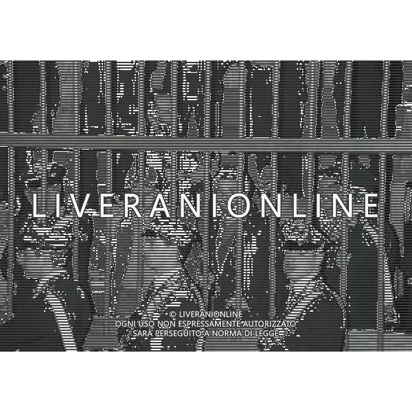 RETROSPETTIVA RENATO CURCIO FONDATORE DELLE BRIGATE ROSSE E SOCIOLOGO  NELLA FOTO RENATO CURCIO PROCESSO A MILANO NELL\'ANNO 1981  AG ALDO LIVERANI SAS 