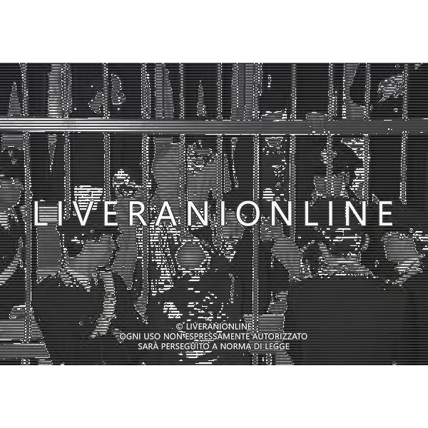 RETROSPETTIVA RENATO CURCIO FONDATORE DELLE BRIGATE ROSSE E SOCIOLOGO  NELLA FOTO RENATO CURCIO PROCESSO A MILANO NELL\'ANNO 1981  AG ALDO LIVERANI SAS 