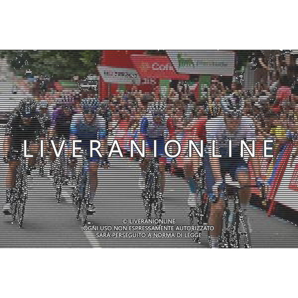 24-08-2022 Vuelta A Espana; Tappa 05 Irun - Bilbao; 2022, Groupama - Fdj; 2022, Bikeexchange - Jayco; 2022, Dsm; Molard, Rudy; Craddock, Lawson; Arndt, Nikias; Bilbao; ©SIROTTI/AGENZIA ALDO LIVERANI SAS