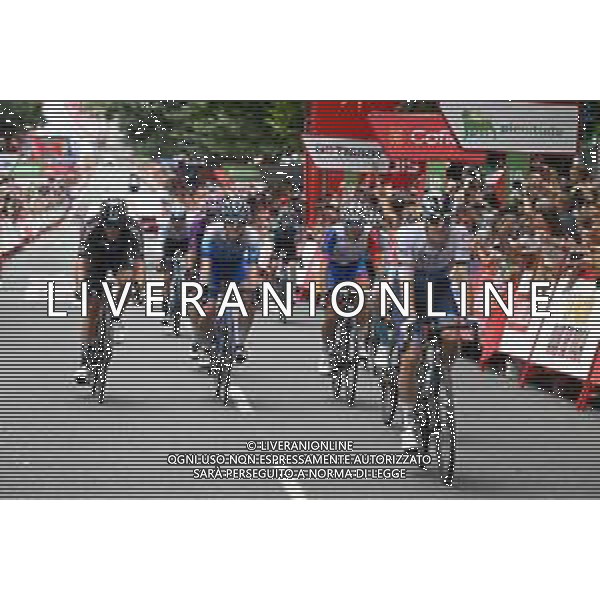 24-08-2022 Vuelta A Espana; Tappa 05 Irun - Bilbao; 2022, Groupama - Fdj; 2022, Bikeexchange - Jayco; 2022, Dsm; Molard, Rudy; Craddock, Lawson; Arndt, Nikias; Bilbao; ©SIROTTI/AGENZIA ALDO LIVERANI SAS