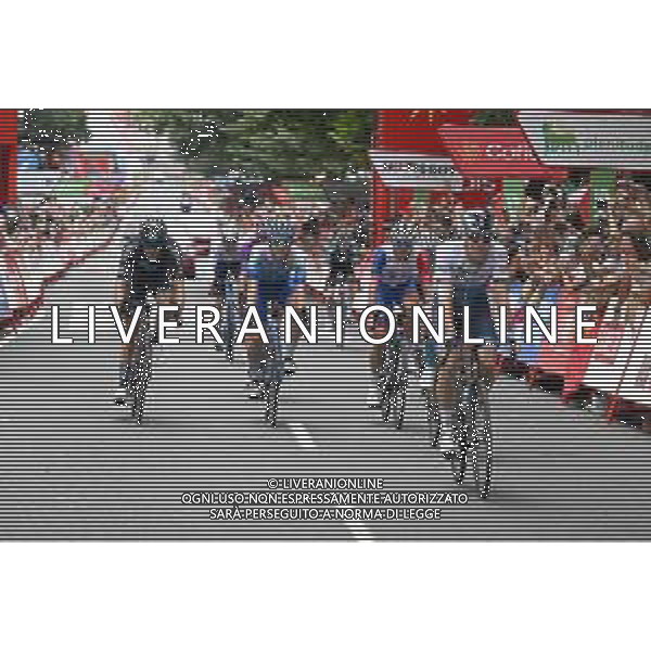24-08-2022 Vuelta A Espana; Tappa 05 Irun - Bilbao; 2022, Groupama - Fdj; 2022, Bikeexchange - Jayco; 2022, Dsm; Molard, Rudy; Craddock, Lawson; Arndt, Nikias; Bilbao; ©SIROTTI/AGENZIA ALDO LIVERANI SAS