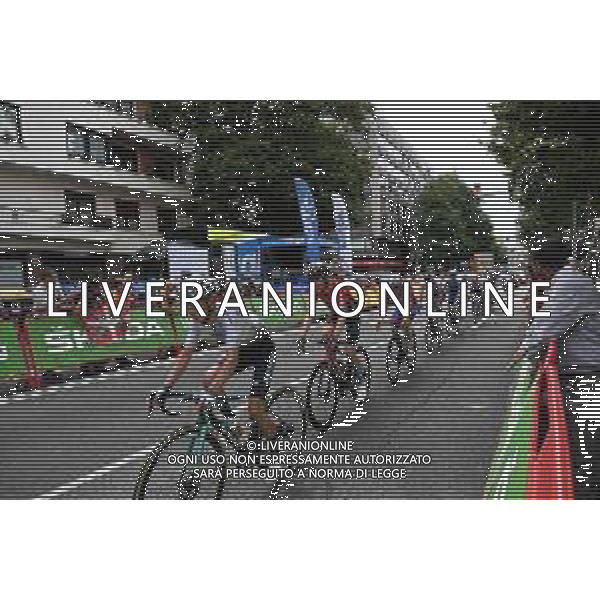 24-08-2022 Vuelta A Espana; Tappa 05 Irun - Bilbao; 2022, Astana - Qazaqstan; 2022, Bahrain - Victorious; Lutsenko, Alexey; Wright, Fred; Bilbao; ©SIROTTI/AGENZIA ALDO LIVERANI SAS