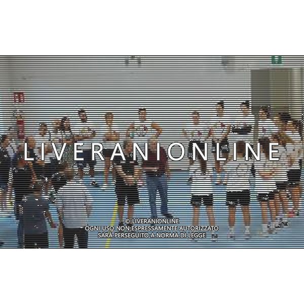IMOLA 24 08 2022 CLAI IMOLA PALLAVOLO SERIE B1 PRIMO ALLENAMENTO NELLA FOTO RADUNO CON LO SPONSOR CLAI PRESIDENTE GIOVANNI BETTINI ©SANNA/AGENZIA ALDO LIVERANI SAS