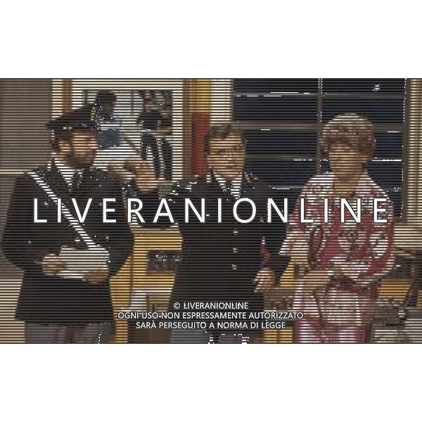 I TRETTRE\' , TRIO COMICO NAPOLETANO, COMPOSTO DA GINO COGLIANDRO, EDOARDO ROMANO E MIRKO SETARO NELLA FOTO NEL 1987 AG ALDO LIVERANI SAS