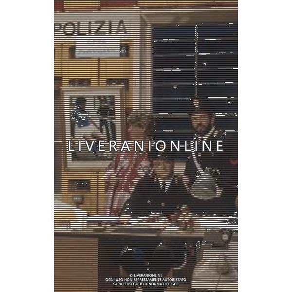 I TRETTRE\' , TRIO COMICO NAPOLETANO, COMPOSTO DA GINO COGLIANDRO, EDOARDO ROMANO E MIRKO SETARO NELLA FOTO NEL 1987 AG ALDO LIVERANI SAS