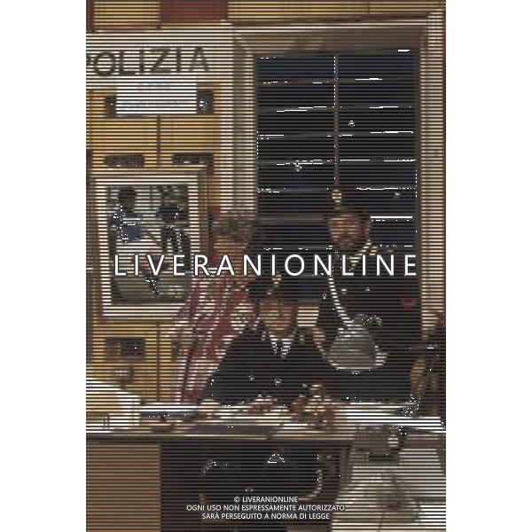 I TRETTRE\' , TRIO COMICO NAPOLETANO, COMPOSTO DA GINO COGLIANDRO, EDOARDO ROMANO E MIRKO SETARO NELLA FOTO NEL 1987 AG ALDO LIVERANI SAS