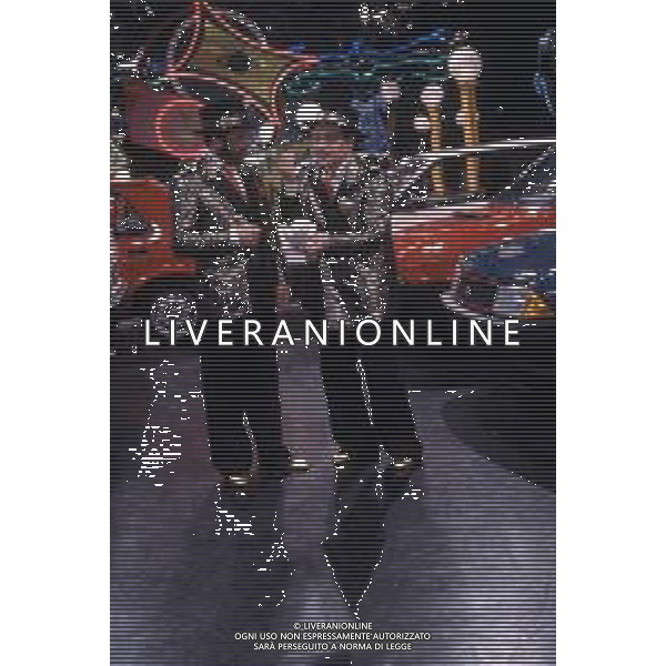 I TRETTRE\' , TRIO COMICO NAPOLETANO, COMPOSTO DA GINO COGLIANDRO, EDOARDO ROMANO E MIRKO SETARO NELLA FOTO NEL PROGRAMMA TV \' DRIVE IN \' AG ALDO LIVERANI SAS