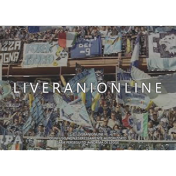 25-04-1999 GENOVA CAMPIONATO DI CALCIO SERIE A SAMPDORIA-LAZIO 0-1 NELLA FOTO TIFOSI LAZIO AG ALDO LIVERANI SAS