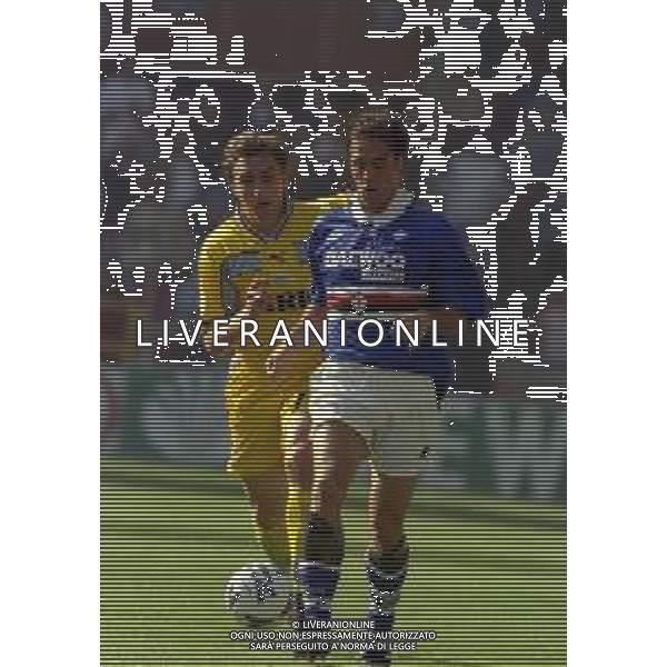 25-04-1999 GENOVA CAMPIONATO DI CALCIO SERIE A SAMPDORIA-LAZIO 0-1 NELLA FOTO GUIDONI DORIVA - ALEN BOKSIC AG ALDO LIVERANI SAS