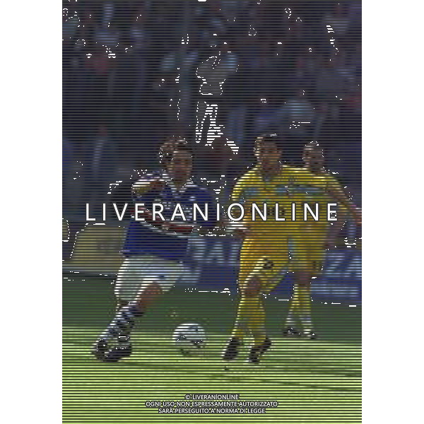 25-04-1999 GENOVA CAMPIONATO DI CALCIO SERIE A SAMPDORIA-LAZIO 0-1 NELLA FOTO FABIO PECCHIA E DEJAN STANKOVIC AG ALDO LIVERANI SAS