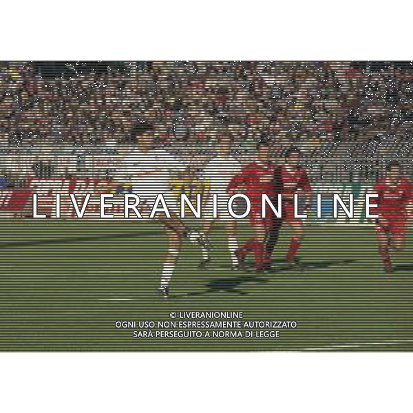 15-11-1998 PIACENZA CAMPIONATO DI CALCIO SERIE A PIACENZA-FIORENTINA 4-2 NELLA FOTO IL GOAL DI MANUEL RUI COSTA AG ALDO LIVERANI SAS
