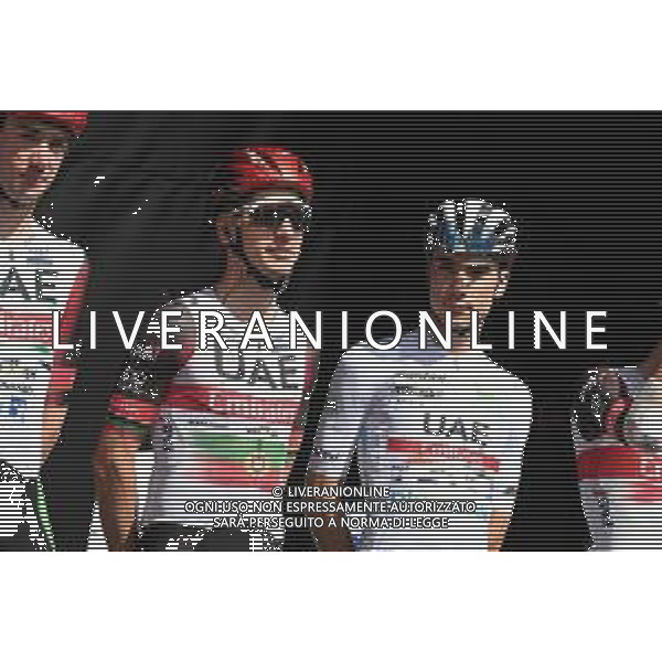 26-08-2022 Vuelta A Espana; Tappa 07 Camargo - Cistierna; 2022, Uae Emirates; Ayuso, Juan; Almeida, Joao; Camargo; ©SIROTTI/AGENZIA ALDO LIVERANI SAS