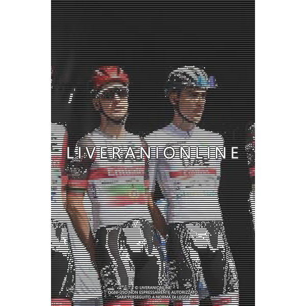 26-08-2022 Vuelta A Espana; Tappa 07 Camargo - Cistierna; 2022, Uae Emirates; Ayuso, Juan; Almeida, Joao; Camargo; ©SIROTTI/AGENZIA ALDO LIVERANI SAS