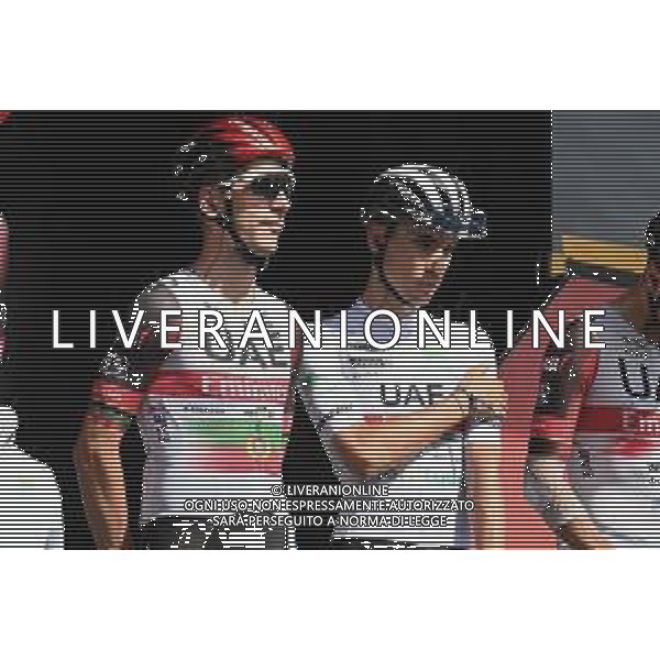 26-08-2022 Vuelta A Espana; Tappa 07 Camargo - Cistierna; 2022, Uae Emirates; Ayuso, Juan; Almeida, Joao; Camargo; ©SIROTTI/AGENZIA ALDO LIVERANI SAS