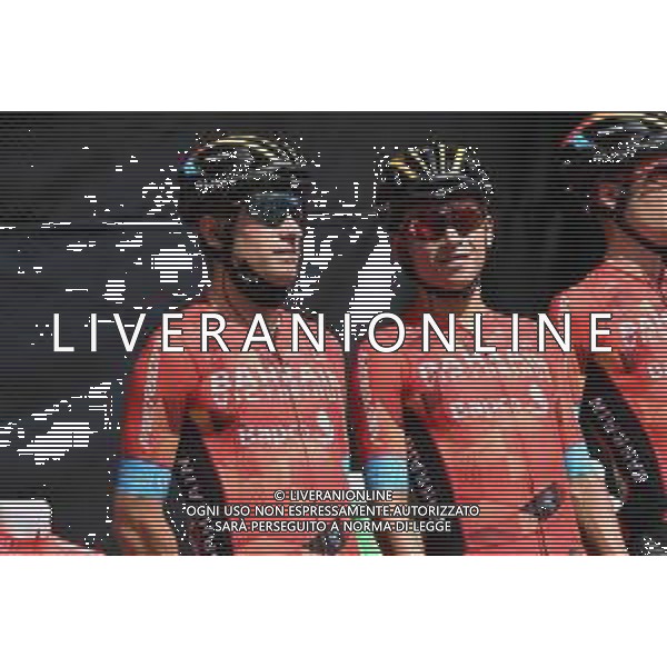 26-08-2022 Vuelta A Espana; Tappa 07 Camargo - Cistierna; 2022, Bahrain - Victorious; Landa Meana, Mikel; Buitrago Sanchez, Santiago; Camargo; ©SIROTTI/AGENZIA ALDO LIVERANI SAS