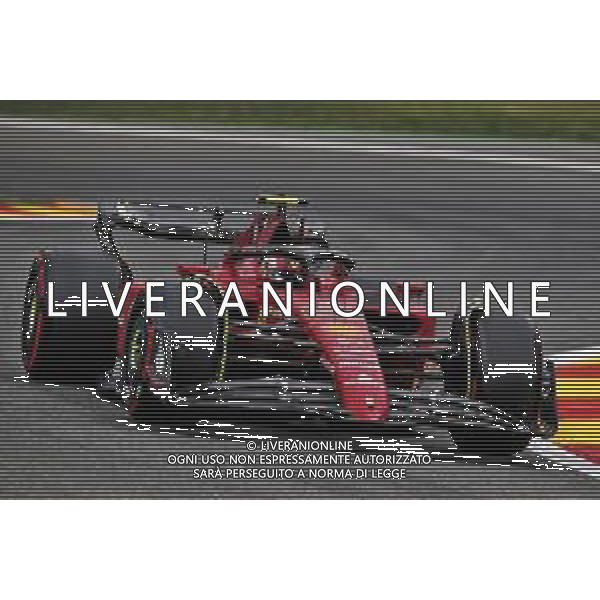Carlos Sainz Jr (ESP) Ferrari F1-75. 26.08.2022. Formula 1 World Championship, Rd 14, Belgian Grand Prix, Spa Francorchamps, Belgium, Practice Day. - www.xpbimages.com, EMail: requests@xpbimages.com © Copyright: Coates / XPB Images /AGENZIA ALDO LIVERANI SAS - ITALY ONLY EDITORIAL USE ONLY