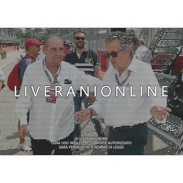 IMOLA 27 08 2022 AUTODROMO ENZO E DINO FERRARI 7∞ MINARDI DAY NELLA FOTO ALESSANDRO LANNINI E GIANCARLO MINARDI ©SANNA/AGENZIA ALDO LIVERANI SAS