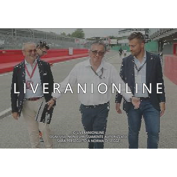 IMOLA 27 08 2022 AUTODROMO ENZO E DINO FERRARI 7∞ MINARDI DAY NELLA FOTO GIANCARLO MINARDI CON SINDACO MARCO PANIERI E PIERANGELO RAFFINI ©SANNA/AGENZIA ALDO LIVERANI SAS
